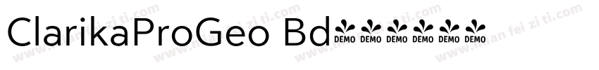 ClarikaProGeo Bd字体转换